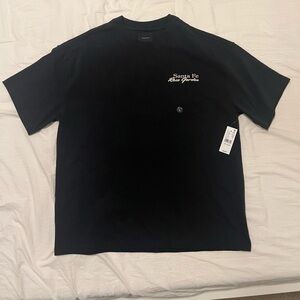 PACSUN Santa Fe Roses T Shirt Black Size L NWT